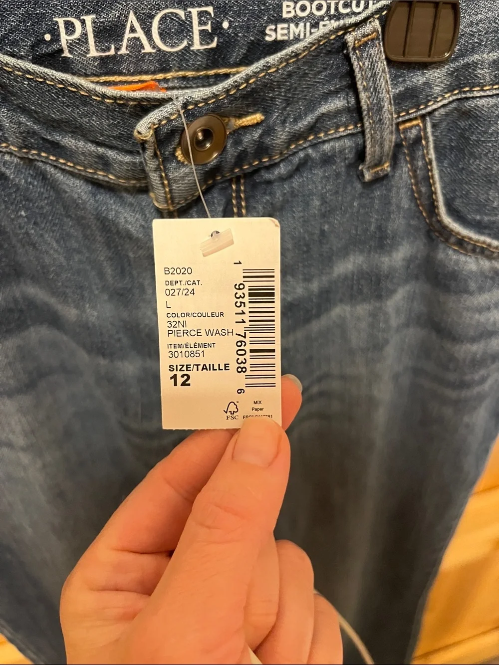 The Children's Place Girls Blue Bootcut Jeans